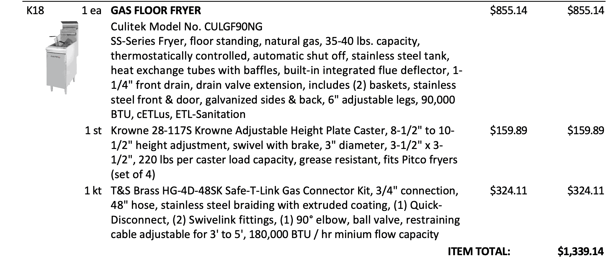 Gas Floor Fryer